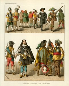 Costumi dei Paesi Bassi 1600 da Albert Kretschmer