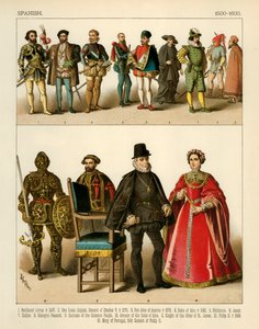 Costume spagnolo 1500-1600 da Albert Kretschmer