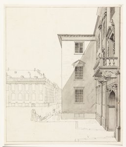 Kongens Nytorv. Parte di Charlottenborg e Palazzo Thott da Albert Küchler