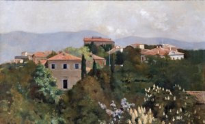 Case sulla collina a Trieste, c.1889 da Albert Letchford