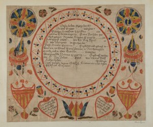 Fraktur Tedesco della Pennsylvania da Albert Levone