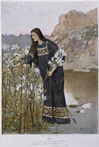 Una donna soffia un iris - di Lynch, inizio XX secolo