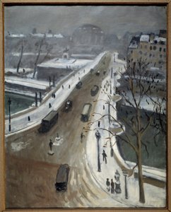 Ponte Neuf a Parigi sotto la neve 1938