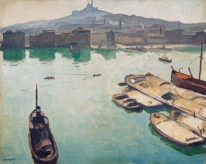 Porto di Marsiglia da Albert Marquet