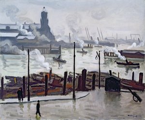 Porto di Amburgo da Albert Marquet