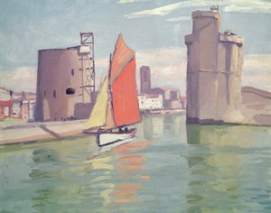 La Rochelle, le due torri del vecchio porto viste dal porto esterno da Albert Marquet