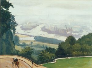 Il porto di Rouen da Albert Marquet