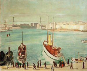 Il porto di Marsiglia da Albert Marquet