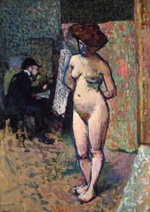 Matisse che dipinge nello studio di Manguin da Albert Marquet