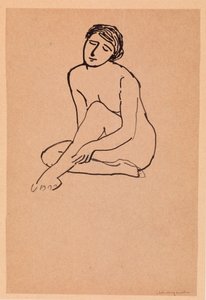 Donna nuda seduta da Albert Marquet