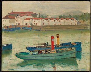 Saint-Jean-de-Luz, barca da pesca da Albert Marquet