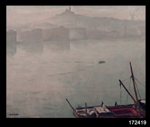 Il porto di Marsiglia da Albert Marquet