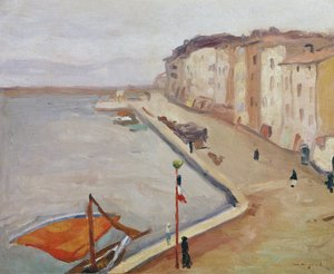 Il porto di Saint-Tropez da Albert Marquet