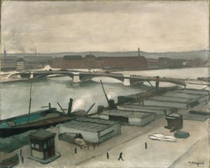 Le banchine di Rouen da Albert Marquet