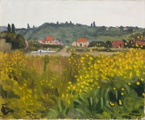 Fiori gialli a Villenes da Albert Marquet