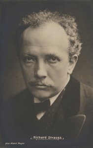 Ritratto del compositore musicale, Richard Strauss (foto b/n) da Albert Meyer
