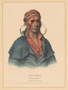 Payta Kootha, un guerriero Shawnee da Albert Newsam, after Henry Inman, after Charles Bird King