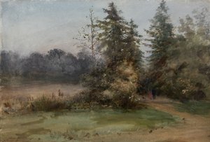 Paesaggio con due figure