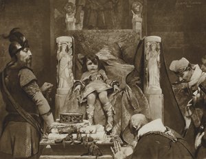 Clodoveo II, il Ragazzo Re dei Franchi da Albert Pierre René (after) Maignan