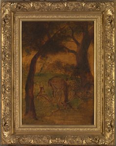 Un cervo che beve, ca. 1870s