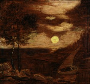 La barca degli amanti, ca. 1881 da Albert Pinkham Ryder