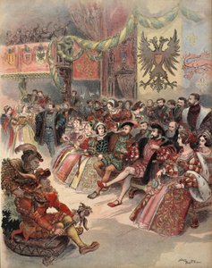 Ballo a corte, illustrazione da 
