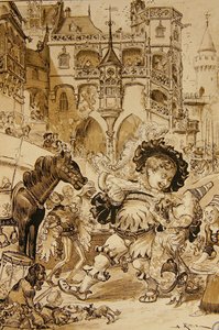Infanzia di Pantagruel da Albert Robida