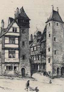 Entrata di Treguier capitale del cantone del dipartimento delle Côtes-d