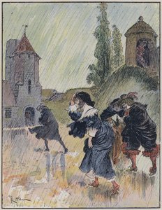 Illustrazione per Le Capitaine Bellormeau di e illustrato da A Robida da Albert Robida