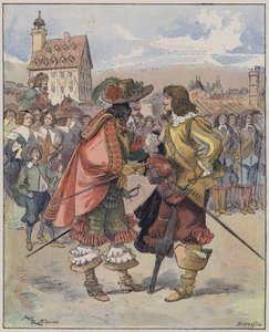 Illustrazione per Le Capitaine Bellormeau di e illustrato da A Robida da Albert Robida