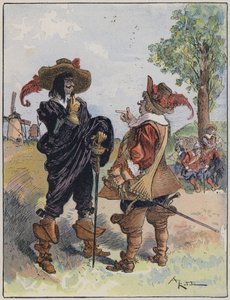 Illustrazione per Le Capitaine Bellormeau di e illustrato da A Robida da Albert Robida