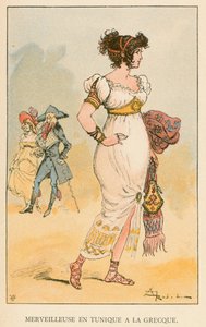 Merveilleuse en Tunique à la Grecque da Albert Robida