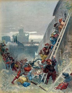Settima guerra italiana (1526-1529): Morte di Carlo III di Borbone (1490-1527) durante l
