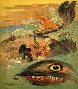 Sindbad il marinaio - racconto delle mille e una notte (1001) - libro del 1948 che racconta le sue avventure (edizione Fortin, collezione Immagini Meravigliose dell