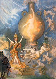 Il quinto libro, c1900 (illustrazione) da Albert Robida