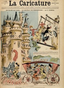 La strada per il castello di Pierrefonds nell