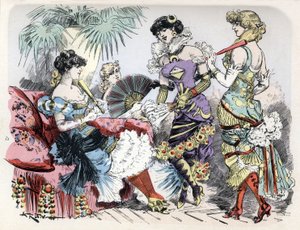 Visione futurista della moda da Albert Robida