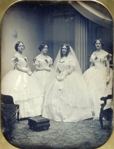 Una sposa e le sue damigelle da Albert Sands Southworth