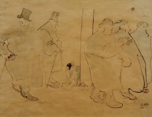 Gli amici del Café du Dôme da Albert Weisgerber