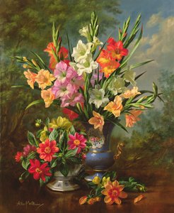 AB1062B Gladioli e dalie da Albert Williams