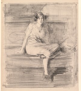 Giovane donna seduta, 1914
