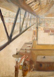 Veduta di una stazione ferroviaria, c.1900
