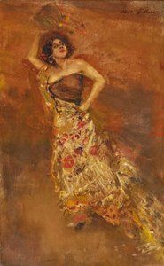 Danzatrice spagnola Caroline Otéro come Carmen da Albert von Keller