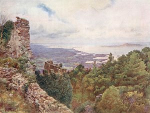 Costa vicino a Trapani e Isola di Aigousa, scena della vittoria navale romana, 242 a.C.