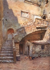 Cortile Palazzo Corvaia, Taormina da Alberto Pisa