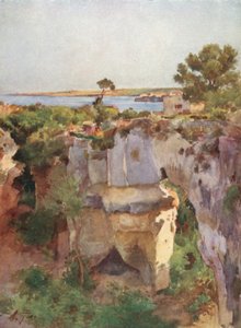 Latomia dei Cappuccini dalla Villa Politi, Siracusa da Alberto Pisa