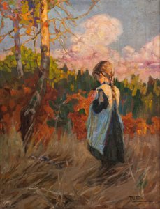 Ragazza in un campo