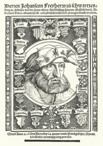 Johann di Schwarzenberg, moralista, poeta e riformatore tedesco (incisione)