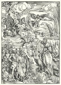 La prostituta di Babilonia da Albrecht (after) Durer or Duerer