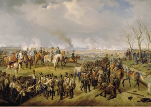 Il feldmaresciallo Radetzky durante la battaglia di Novara ... (dipinto su tela)
